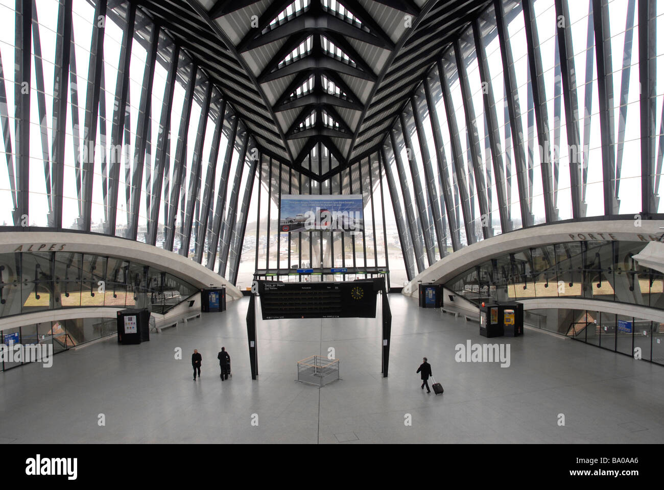 TGV trains station, Saint Exupery airport , Lyon, Satolas, France Stock Photo Alamy