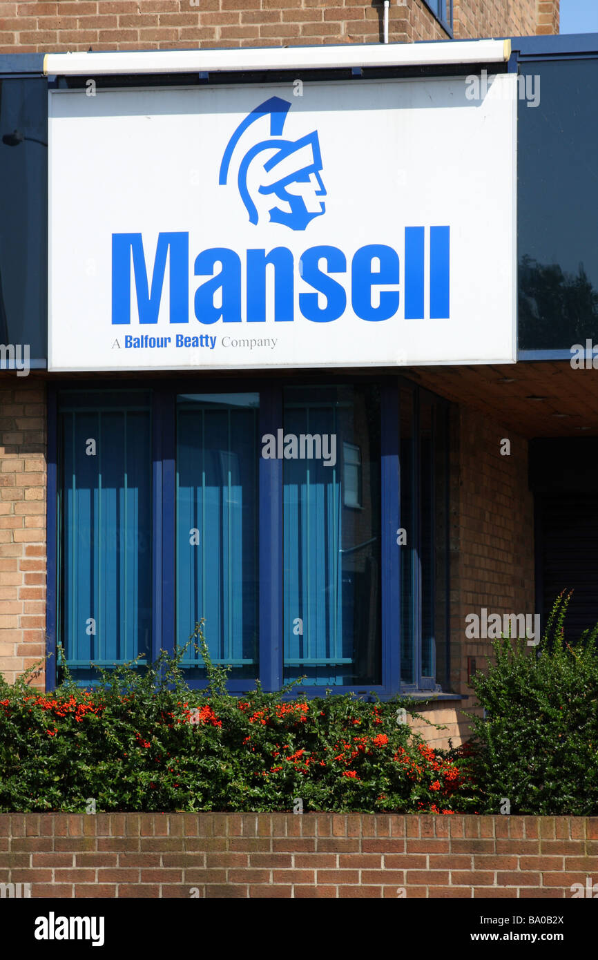 Mansell Construction a Balfour Beatty Company Stock Photo Alamy