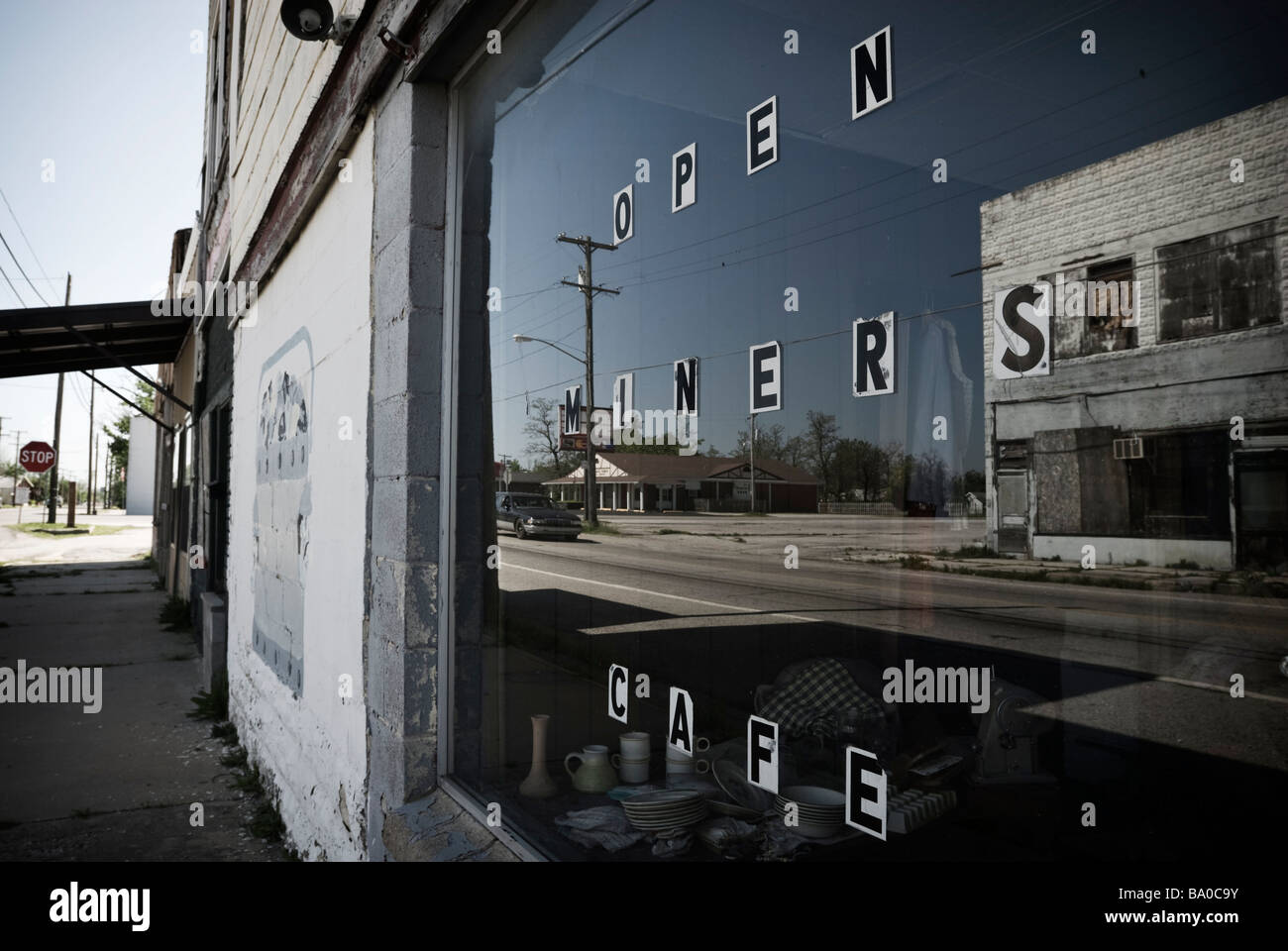 The old mining town of Picher, Oklahoma, just a week before it was