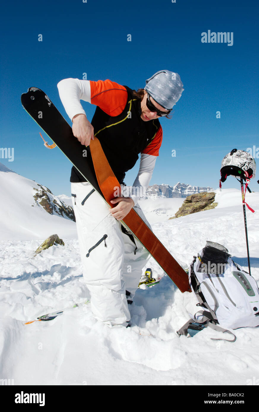 Telemark skis hires stock photography and images Alamy