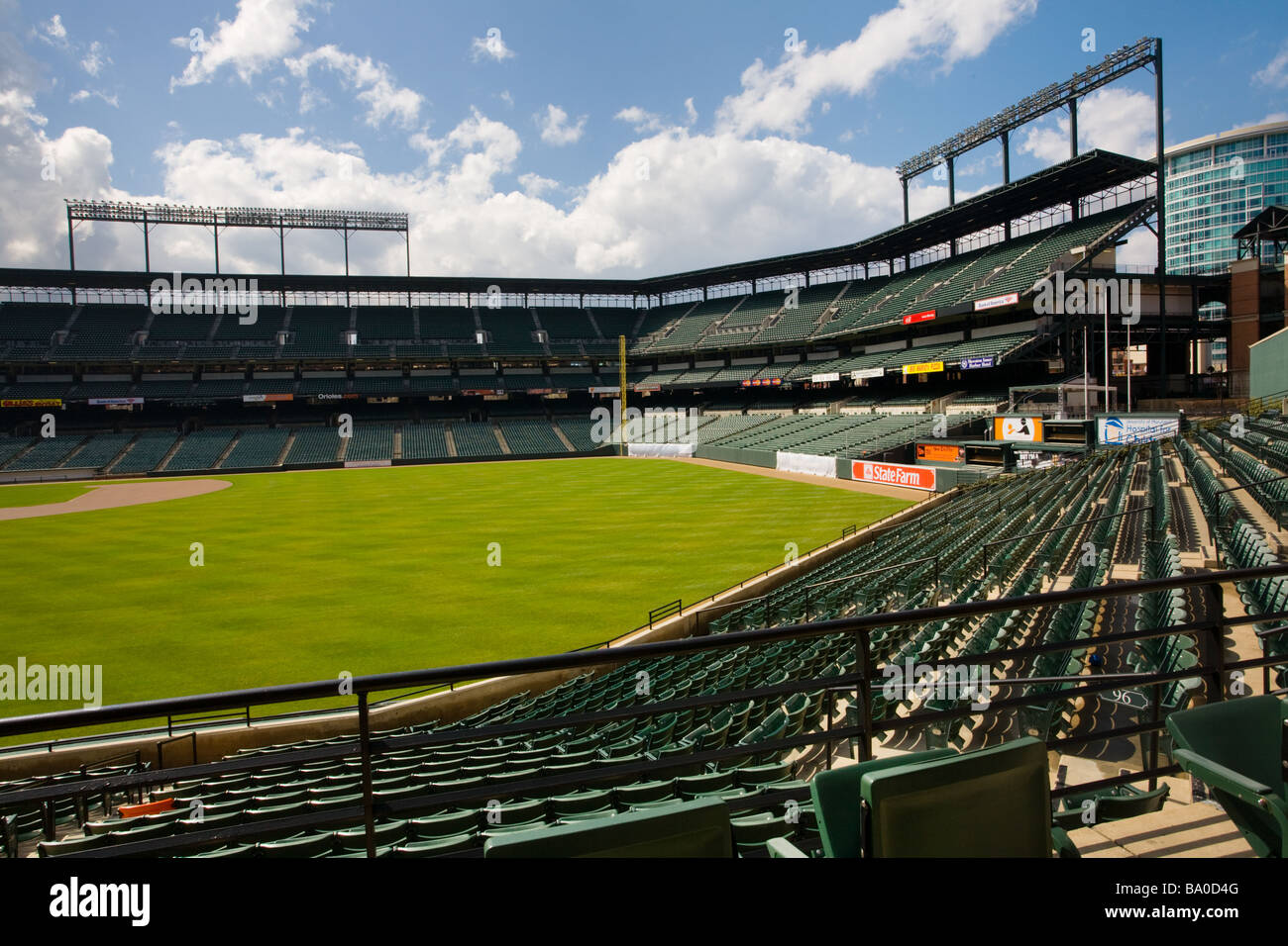 Orioles Park at Camden Yards Baltimore Maryland awaiting opening day