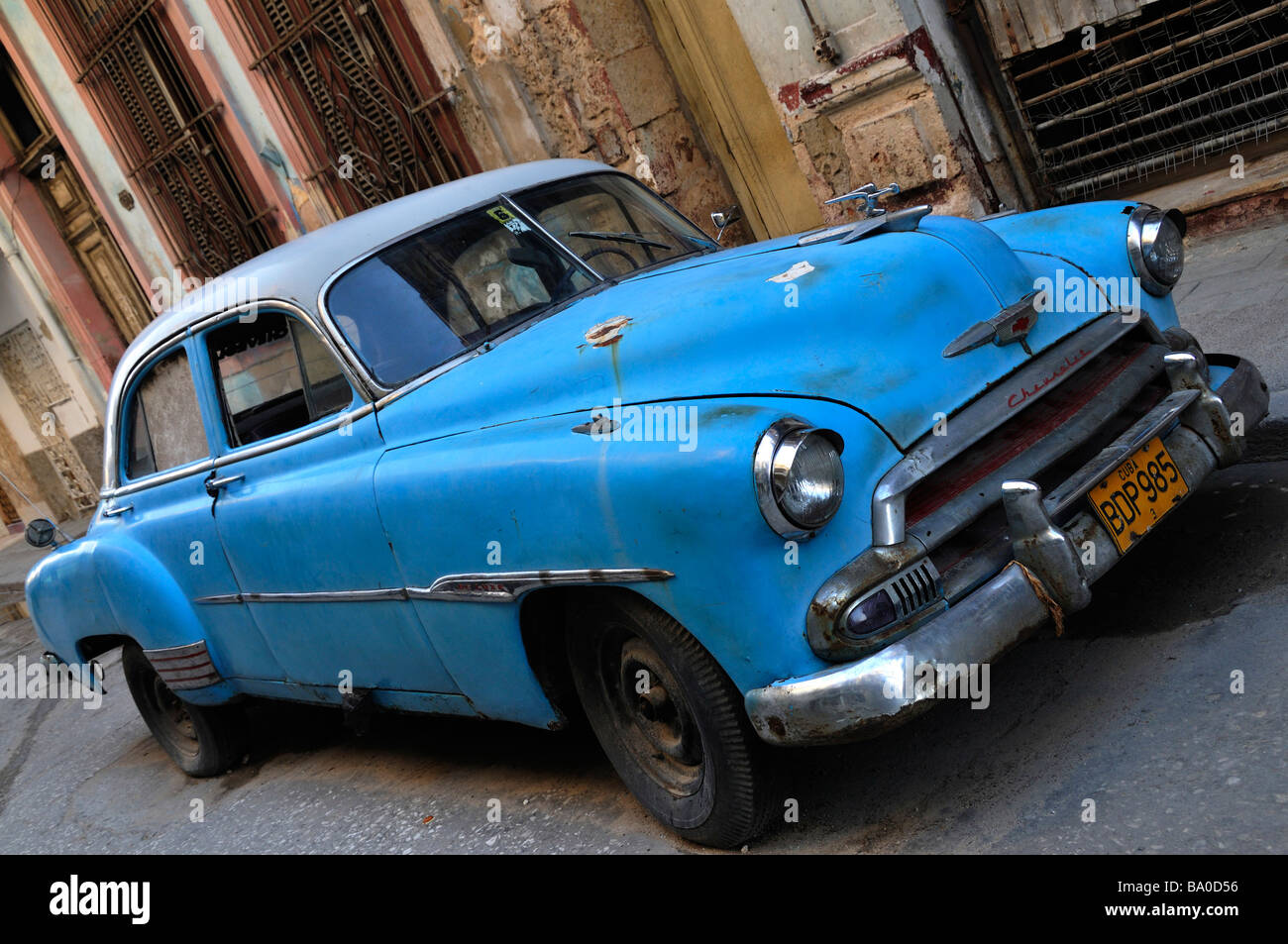 Chevrolet car in Havana, Cuba Stock Photo