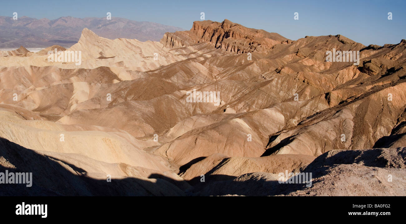 Zabriskie Point, Death Valley National Park, California USA  - high resolution image Stock Photo