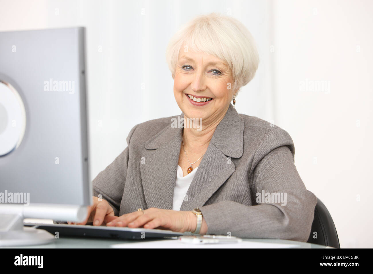 Professional senior businesswoman Stock Photo