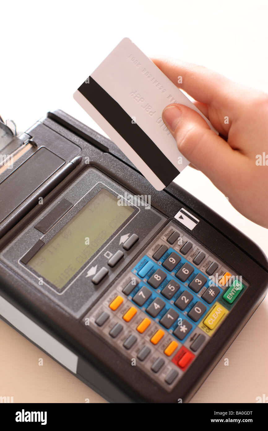 Credit card machine hi-res stock photography and images - Alamy