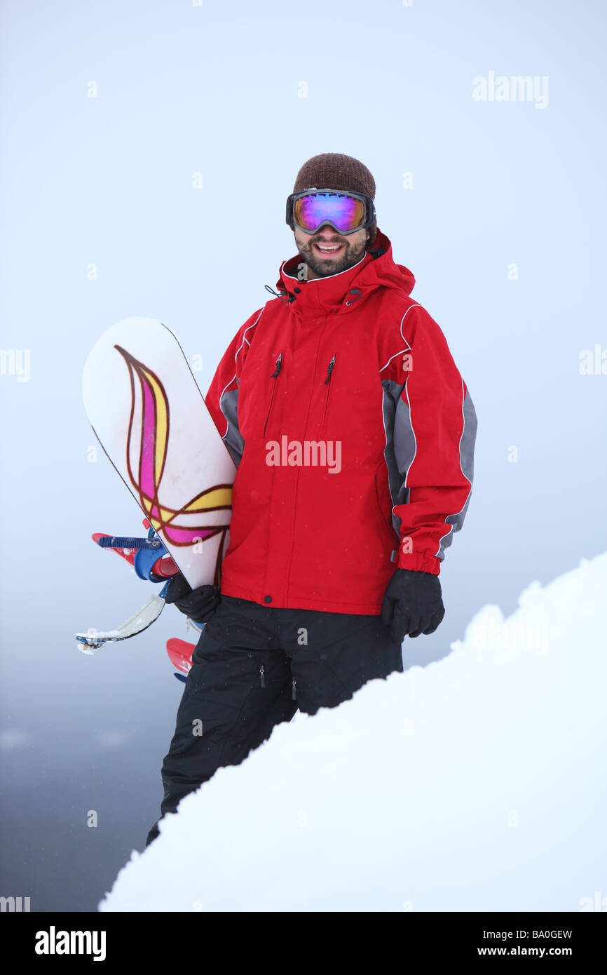 Snowboarder portrait Stock Photo