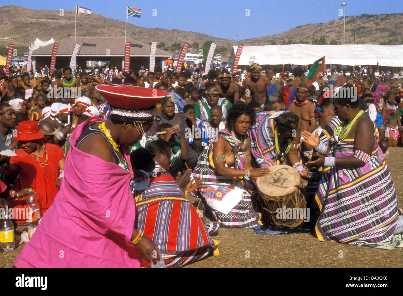 reed dance ceremonial participant kwa zulu natal south africa Stock ...