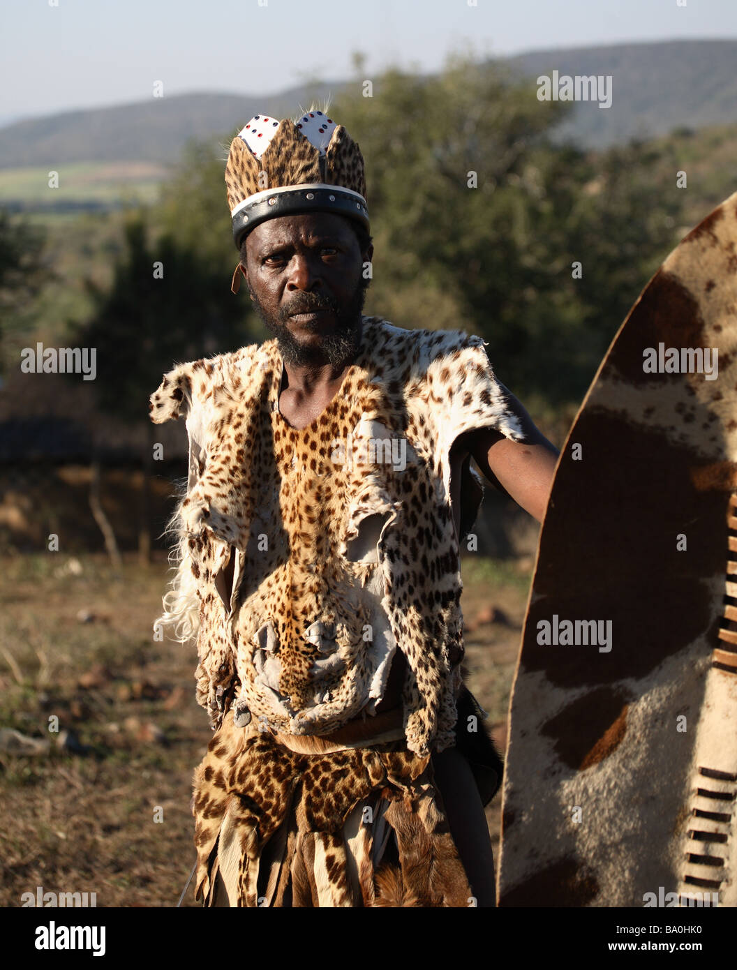 Zulu Chief Stock Photo Alamy