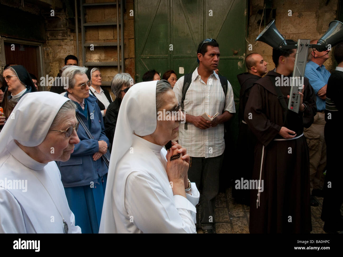 Israel Jerusalem Old City Via Dolorosa Procession Stock Photo - Alamy