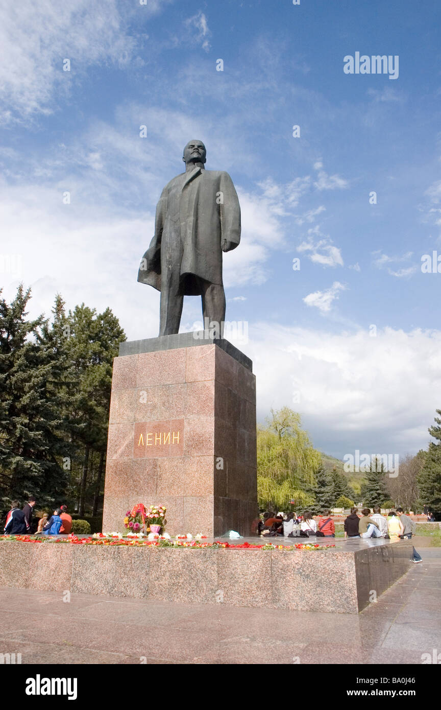 statue of bolshevik leader lenin in pyatigorsk russia Stock Photo