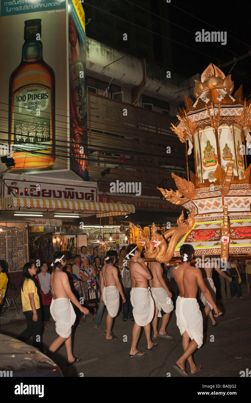 Loy Krathong, Yee Peng or Yi Peng Festival Chiang Mai Thailand Stock Photo