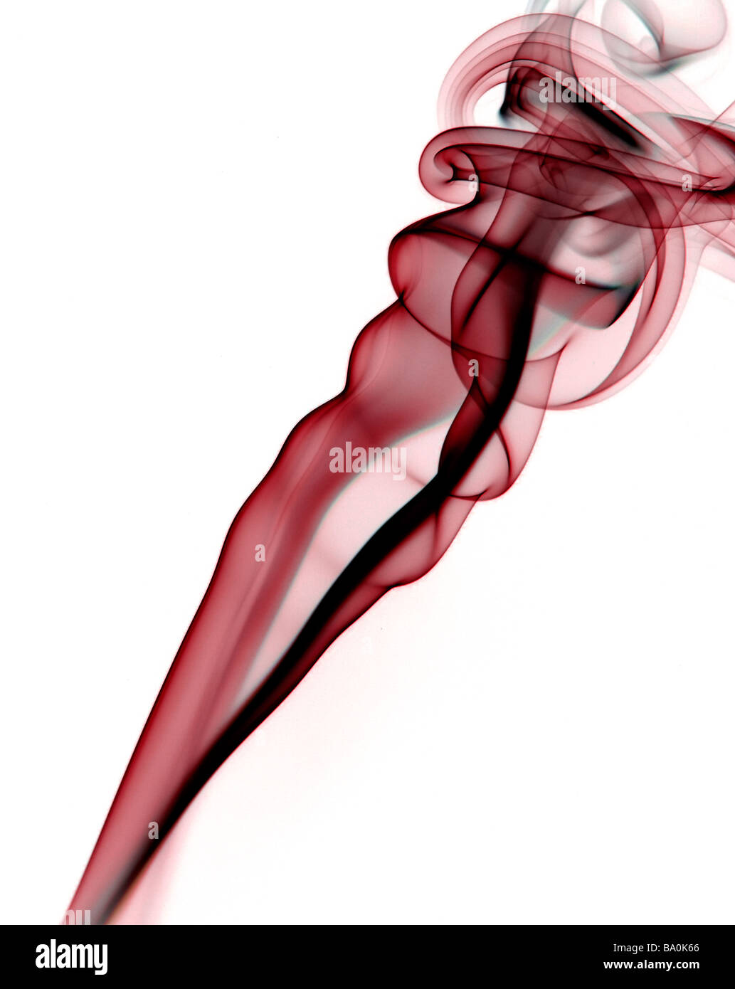 Delicate colourful smoke abstract Stock Photo
