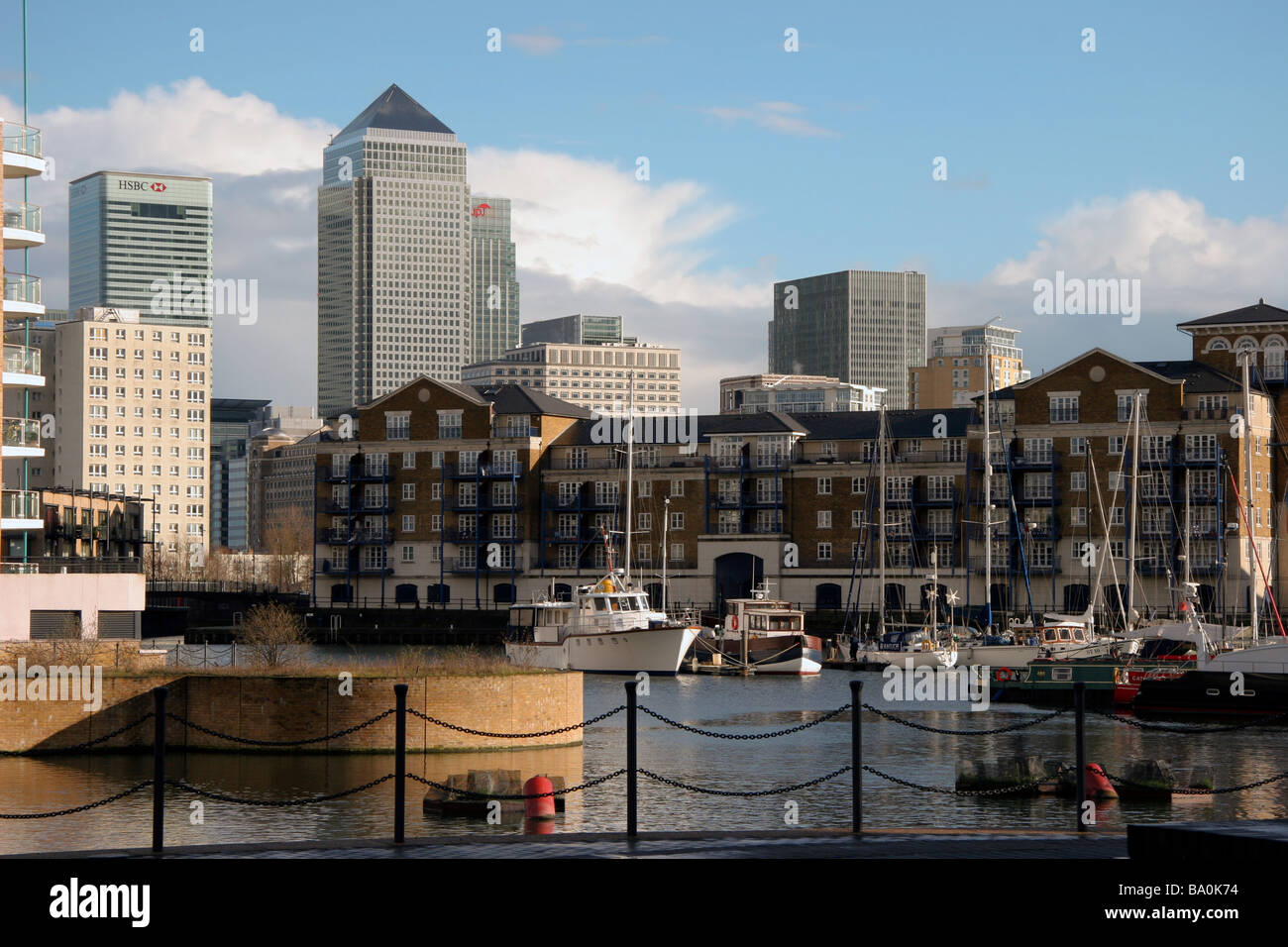 Canary Wharf and other buildings in Docklands Stock Photo - Alamy
