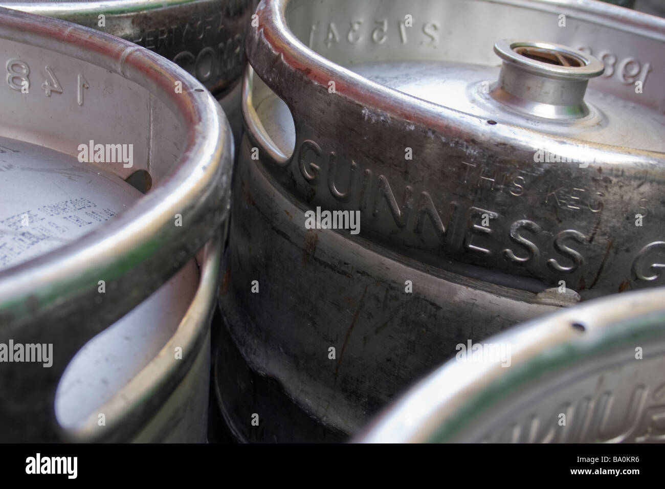Beer Barrels in Dublin Ireland Stock Photo Alamy