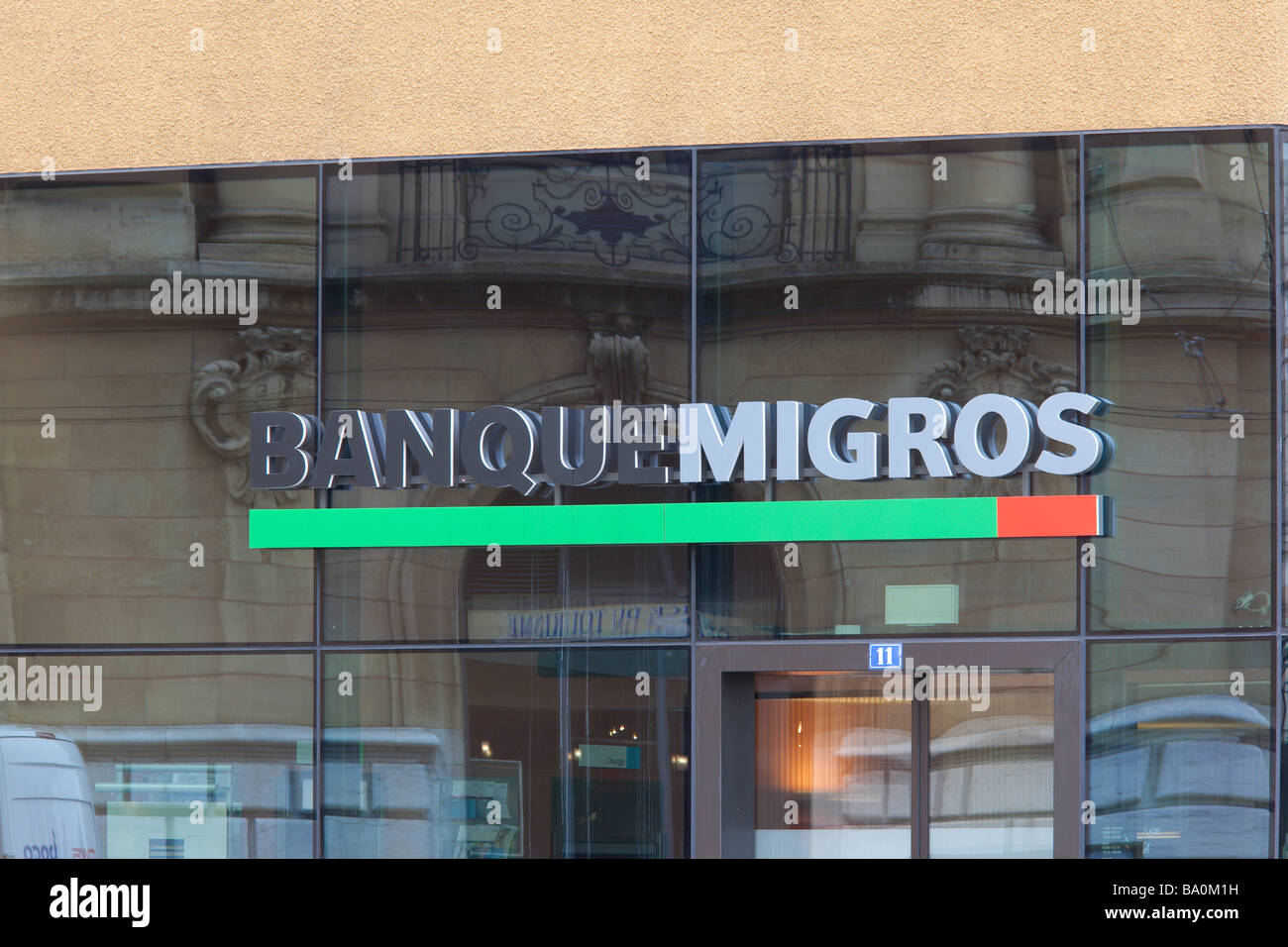 Banque Migros in Neuchatel Switzerland Stock Photo