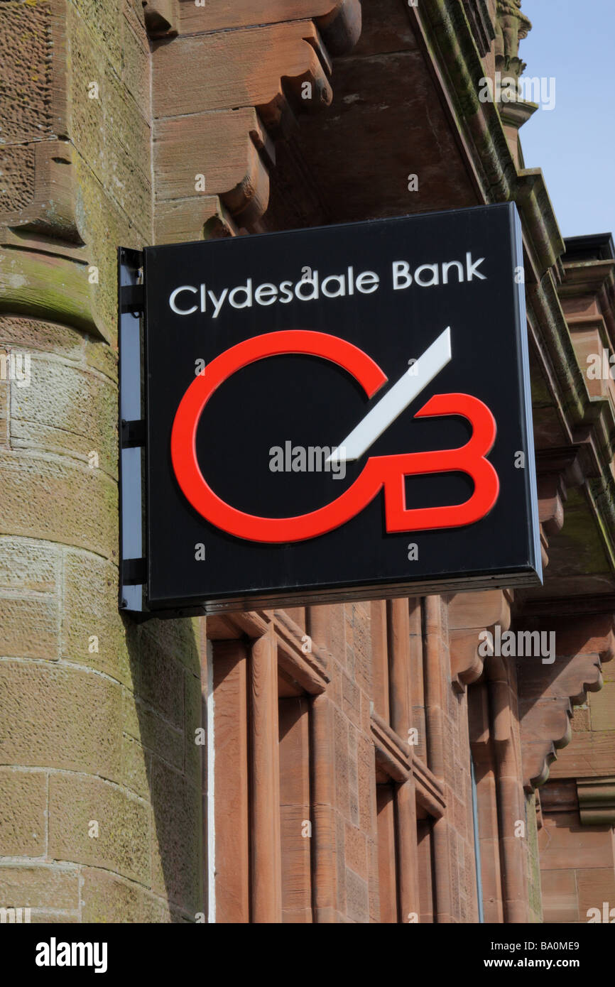 Clydesdale Bank sign Stock Photo Alamy