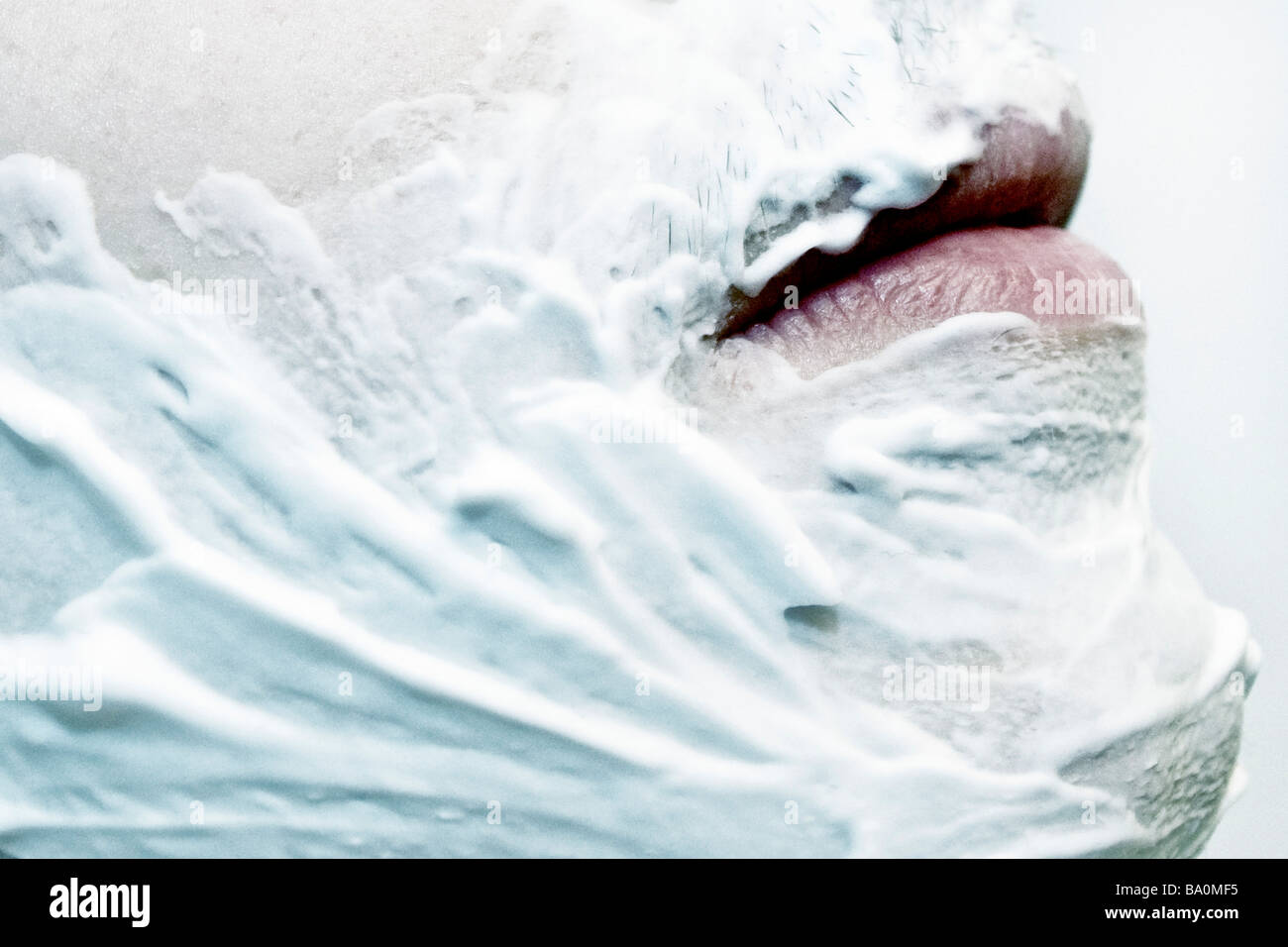 Beard shave shaving foam Stock Photo - Alamy