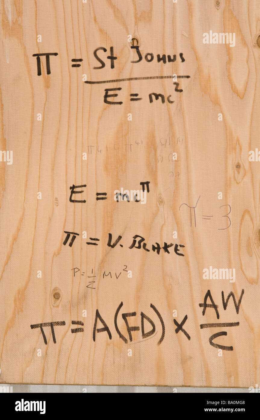 mathematical graffiti Cambridge England UK Europe Stock Photo - Alamy