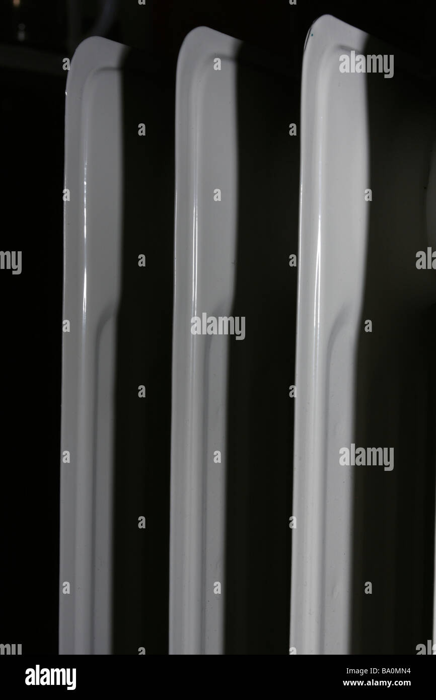 Radiator fins vertical monocromatic Stock Photo - Alamy