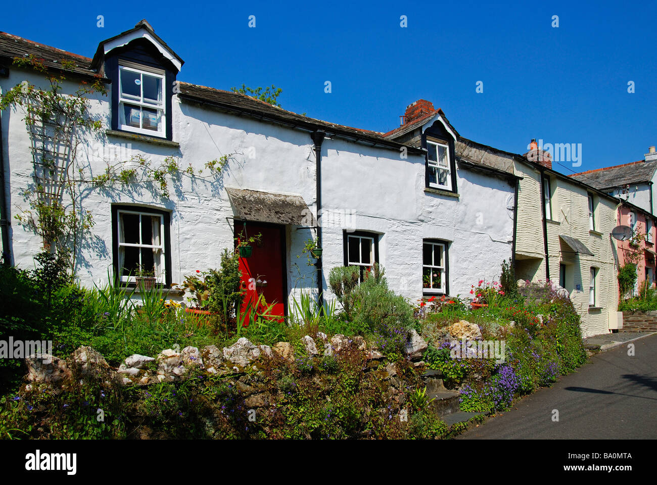a charming cottage in the village of egloshayle near wadebridge,cornwall,uk Stock Photo
