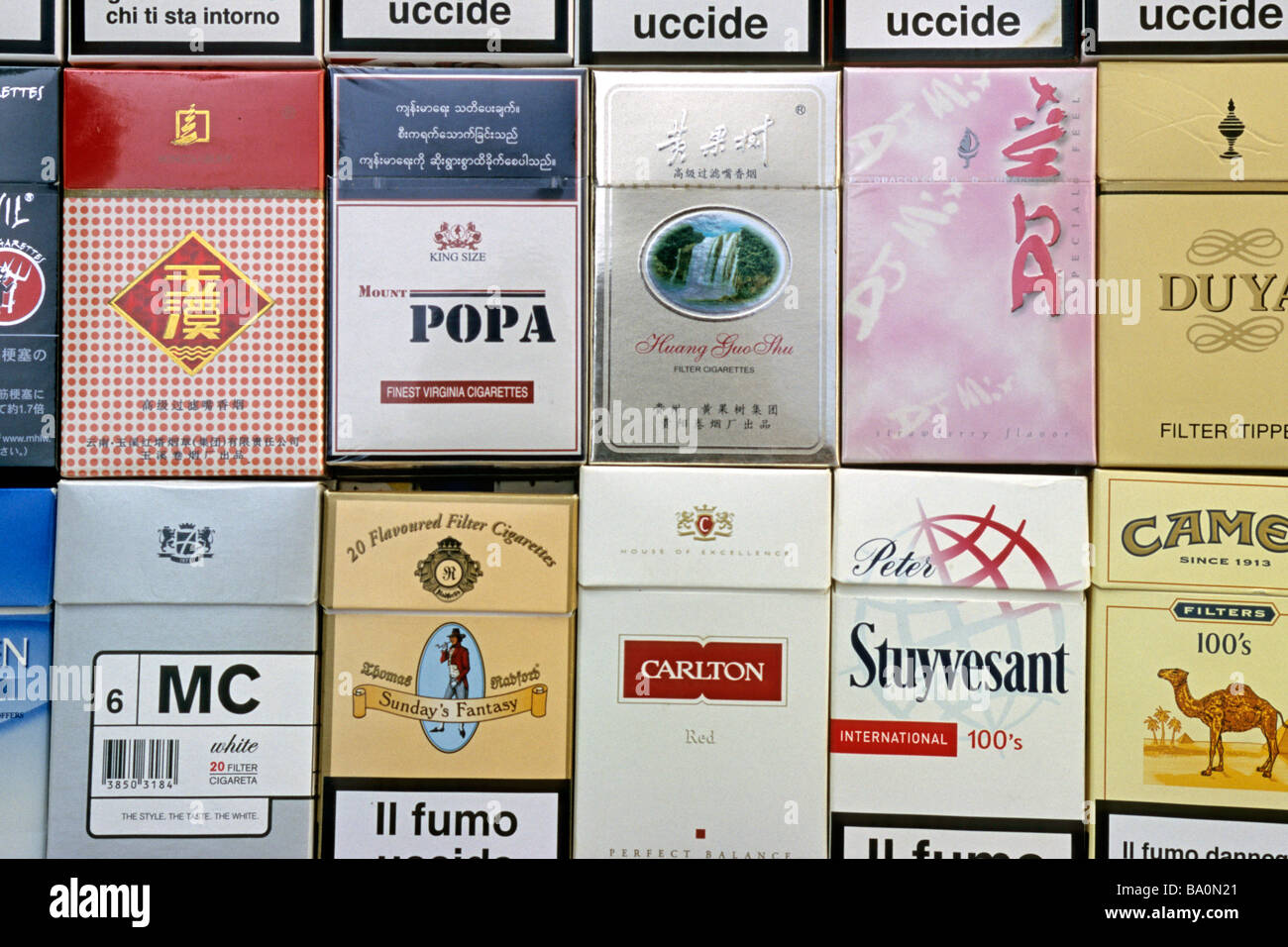Imported cigarettes hi-res stock photography and images