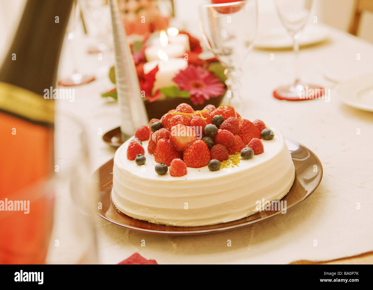 Berry Shortcake Stock Photo