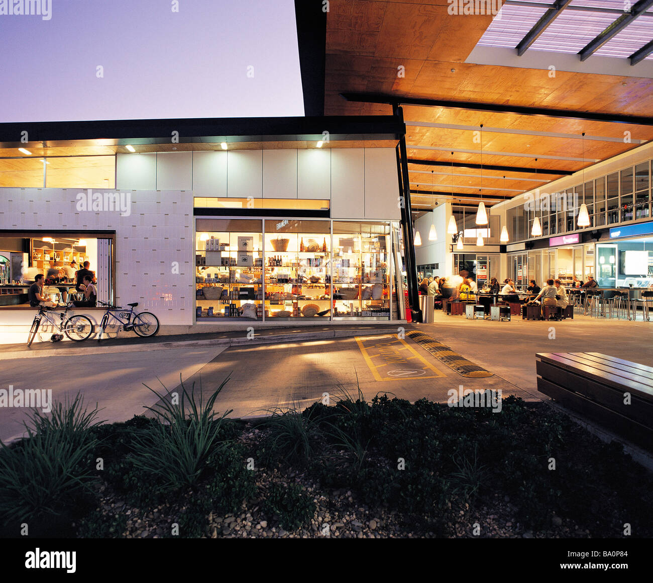 Dining at Spoon Deli James Street Markets Brisbane Stock Photo Alamy