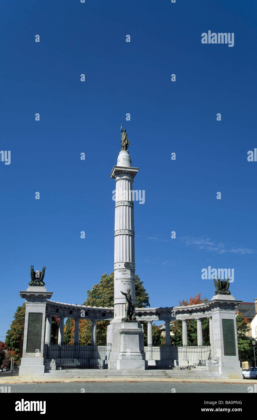 Jefferson Davis Monument in Richmond Virginia USA Stock Photo Alamy
