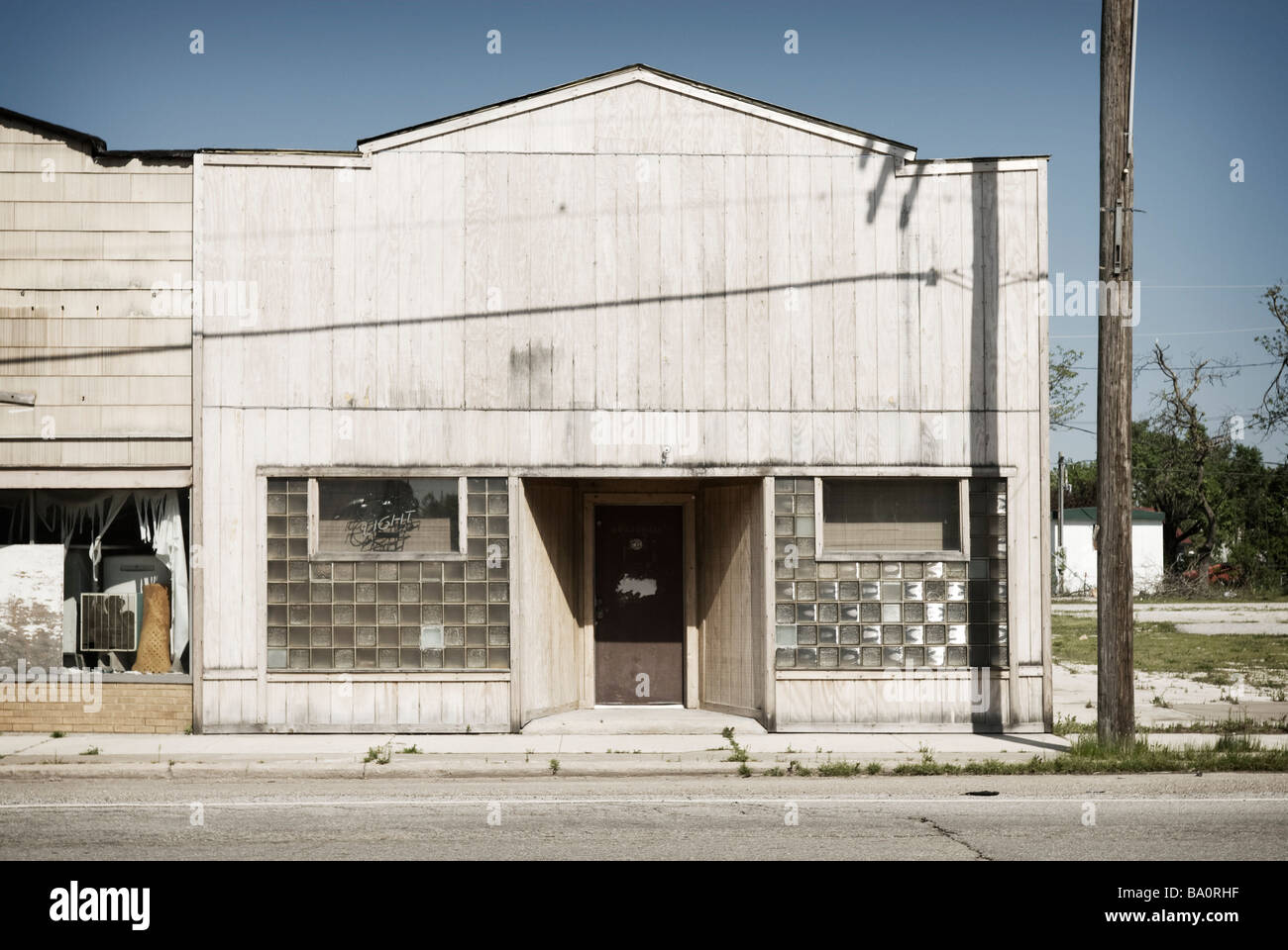 The old mining town of Picher, Oklahoma, just a week before it was