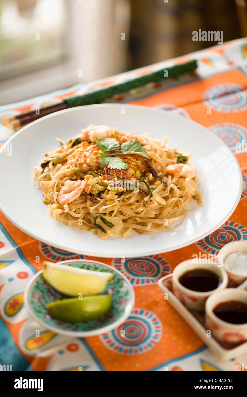Stir fried rice noodle Stock Photo - Alamy
