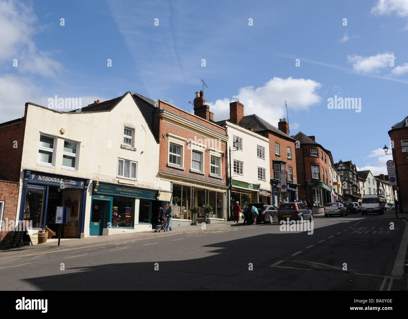 Corve Street in Ludlow Shropshire England Uk Stock Photo Alamy