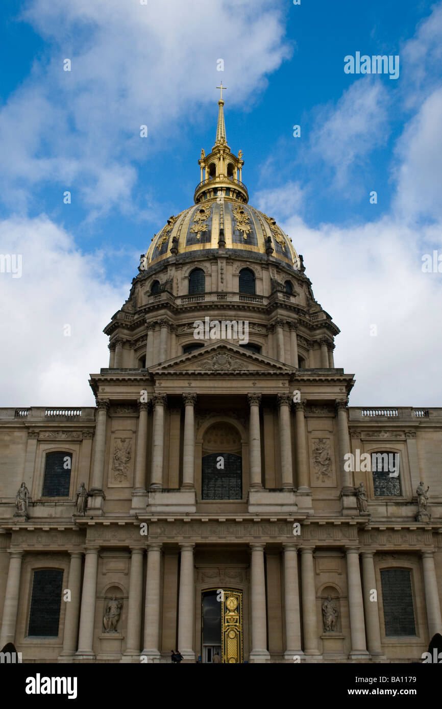 Les Invalides Hardouin-Mansart's chapel dome Stock Photo