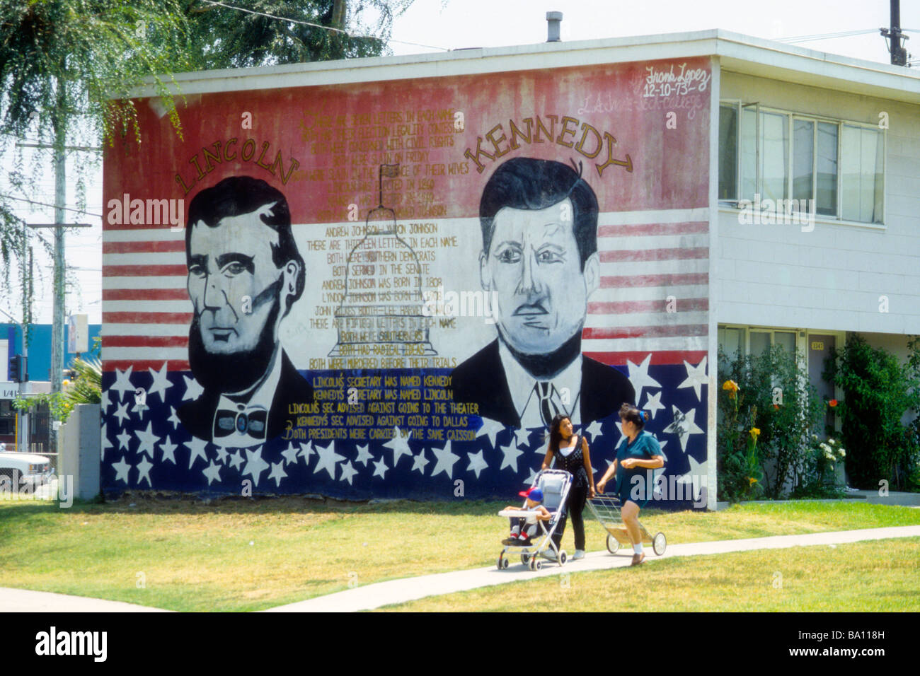 Mural wall Los Angeles Hispanic neighborhood art picture painting