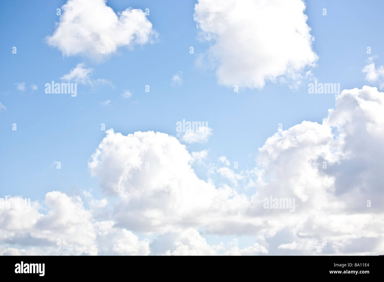 White clouds in blue sky Stock Photo - Alamy