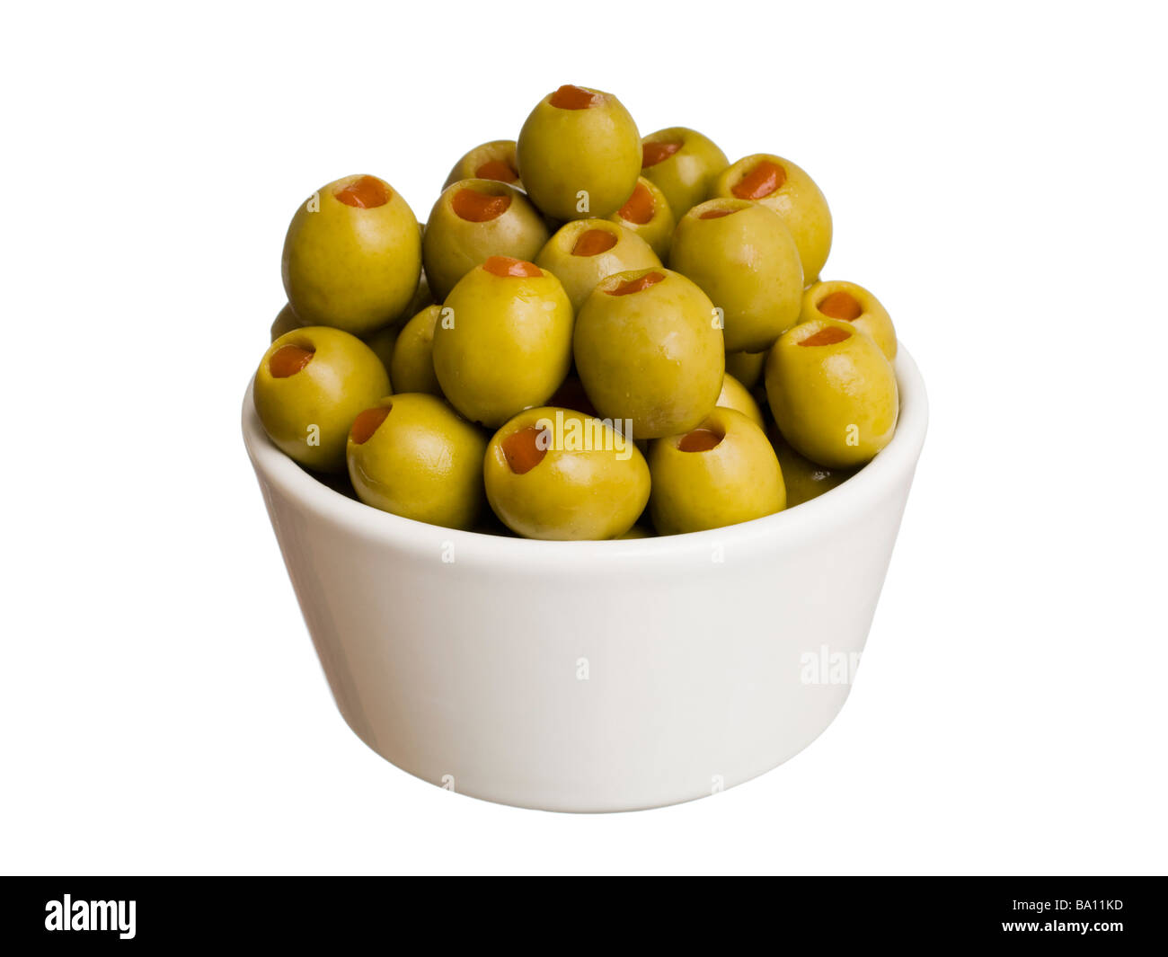 Stuffed Olives Stock Photo