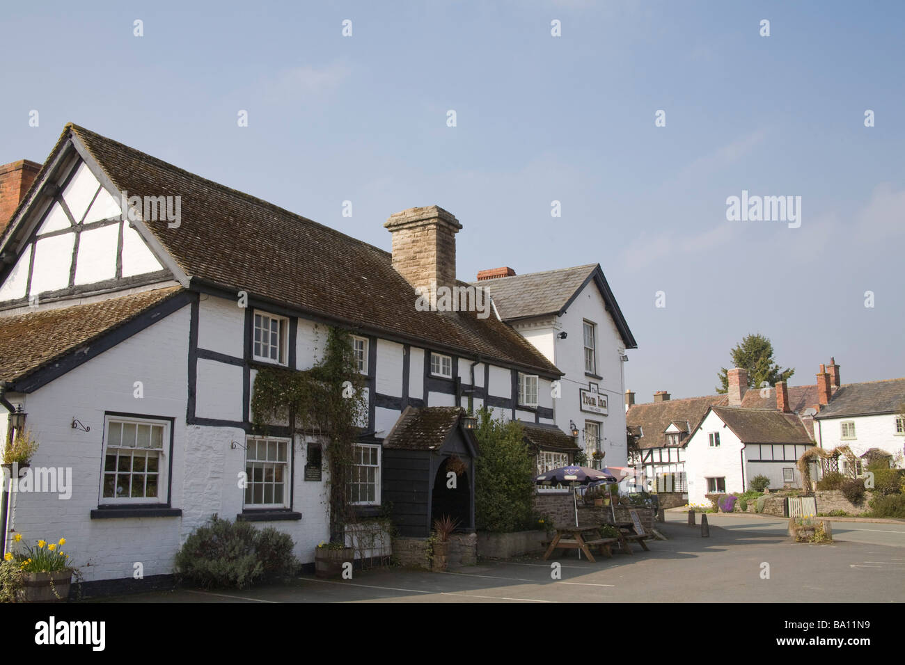 Eardisley Herefordshire England UK March The centre of this pretty