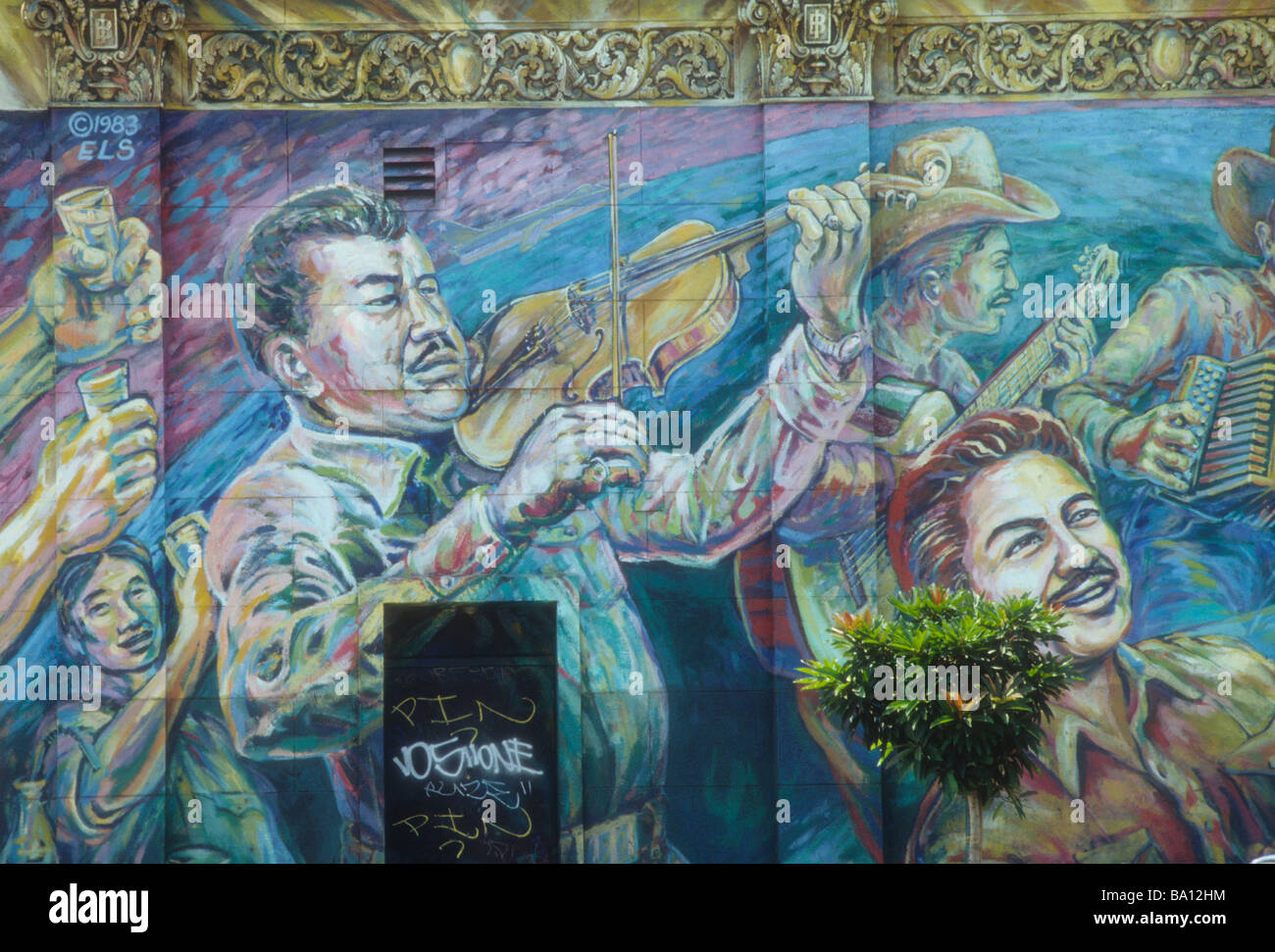 Mexican neighborhood los angeles hires stock photography and images