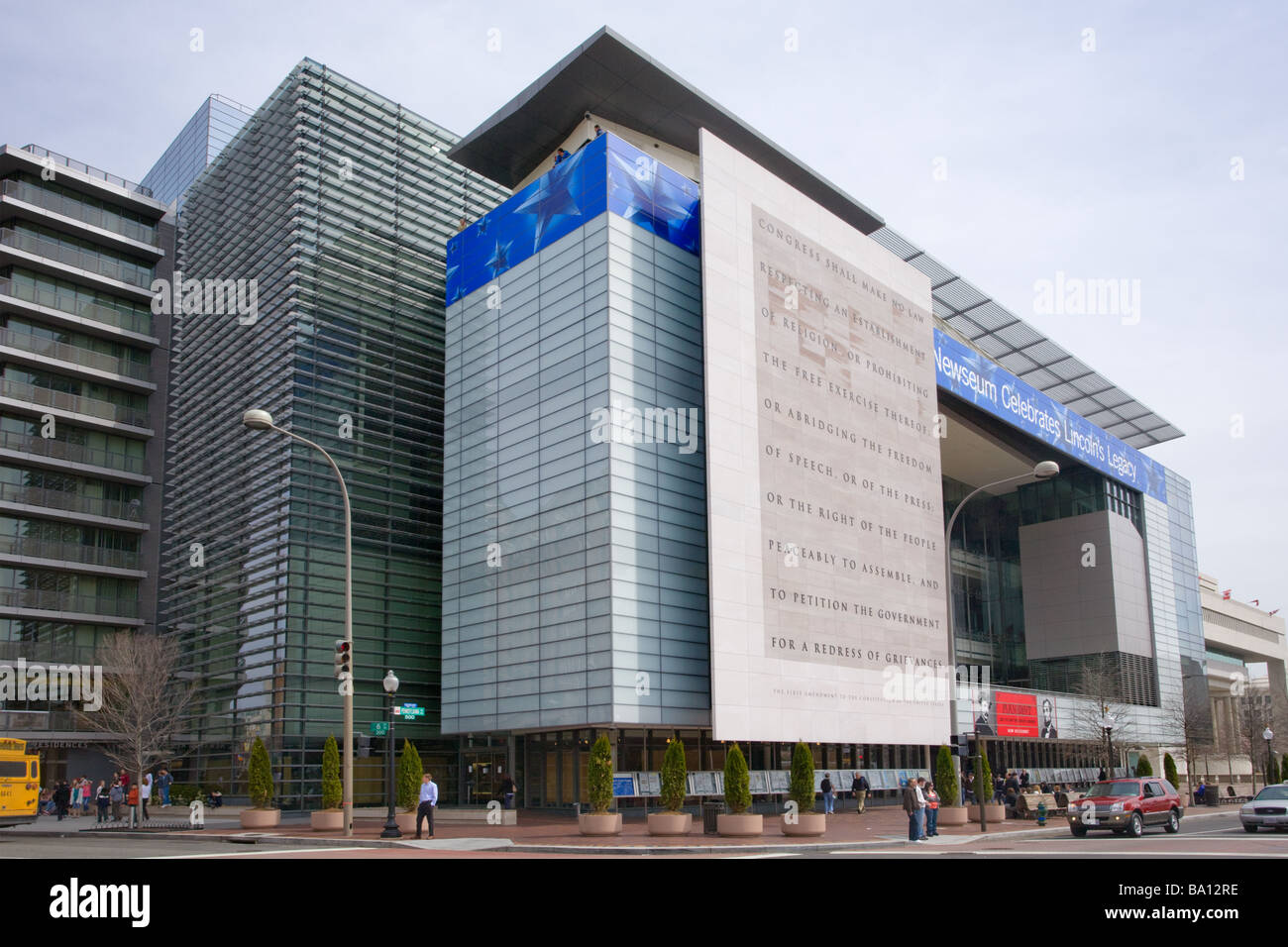 Newseum Pennsylvania Avenue Washington DC Stock Photo