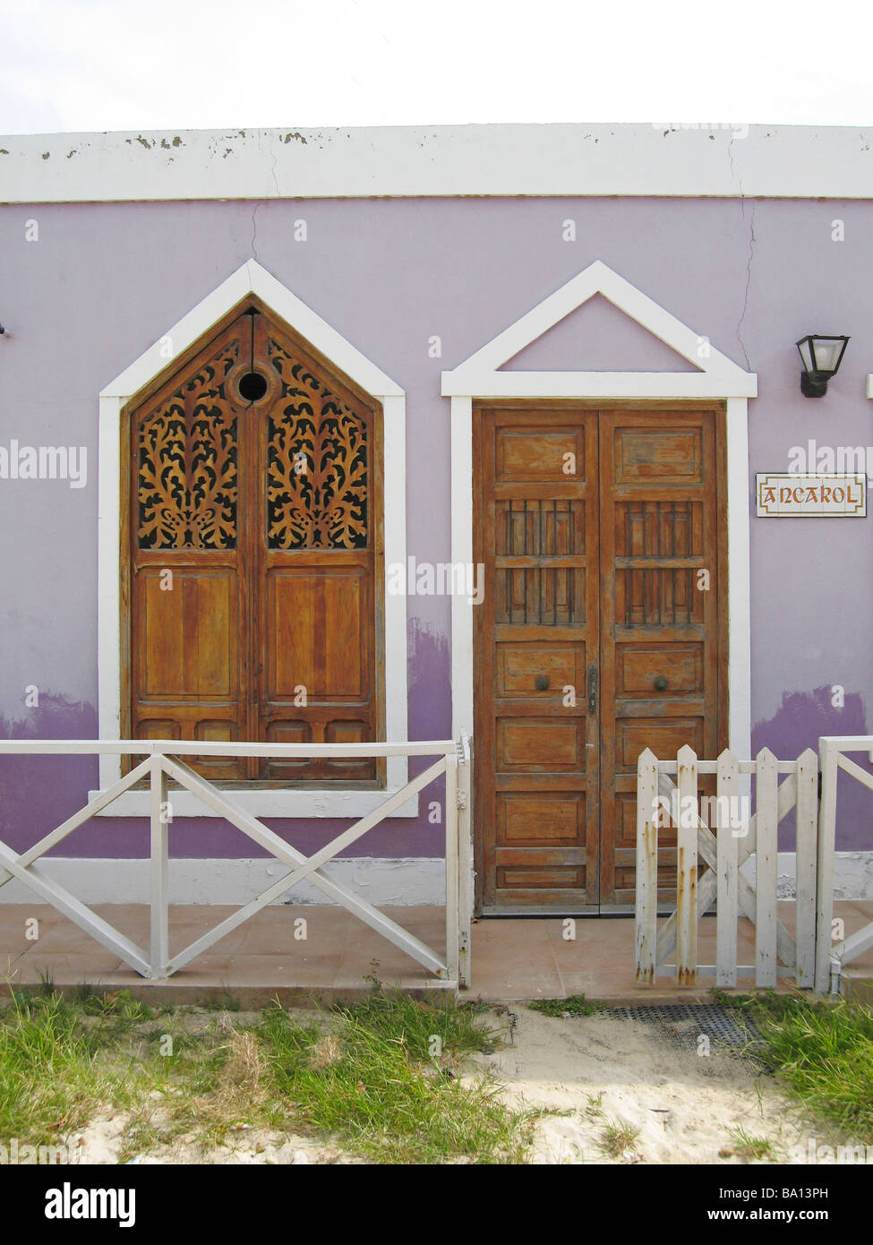 Colorful houses of Los Roques Venezuela Stock Photo Alamy