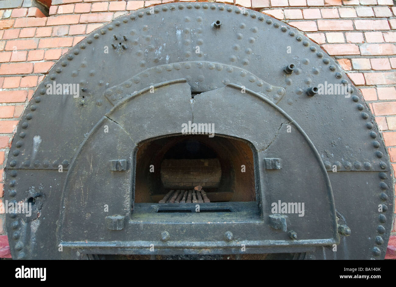 Furnace for the 'Water Boiler' for the steam engine 'Middleton Top', Derbyshire, England, 'Great Britain', 'United Kingdom' Stock Photo