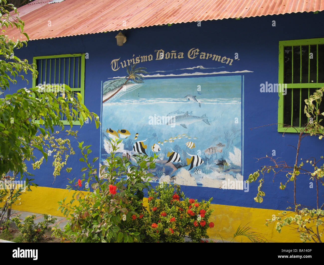 Colorful houses of Los Roques Venezuela South America Stock Photo Alamy