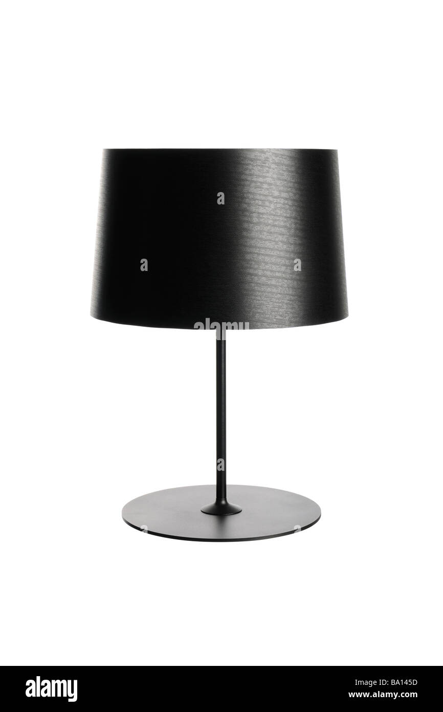 Black Table Lamp Stock Photo