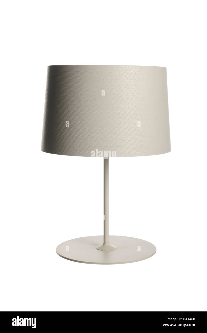 Beige Table Lamp Stock Photo