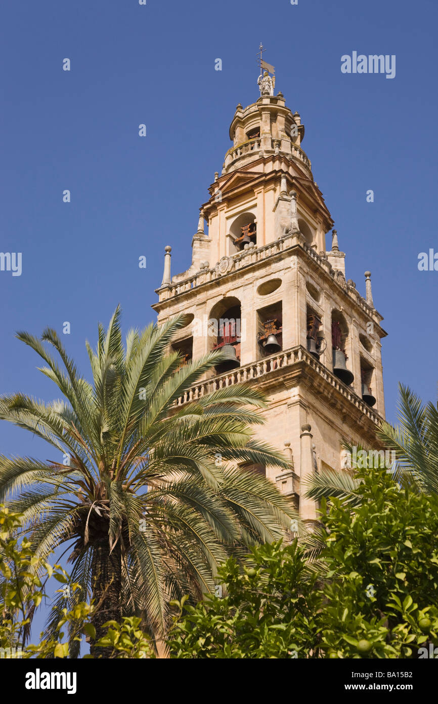 Cordoba, Cordoba Province, Spain; Torre del Alminar of the Great Mosque ...