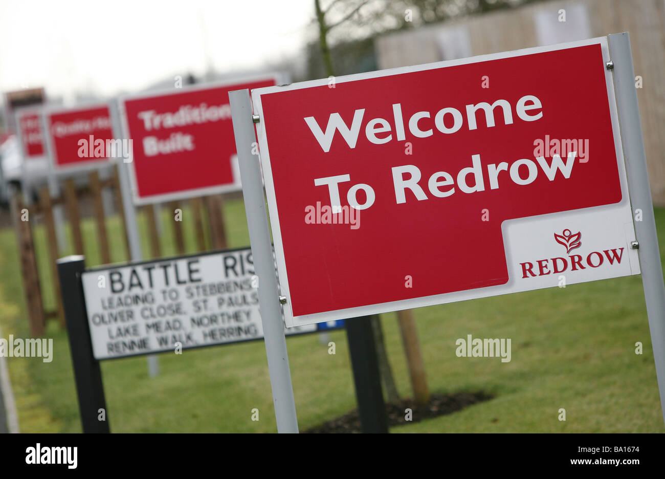 A Redrow Homes development in Heybridge Essex Stock Photo Alamy