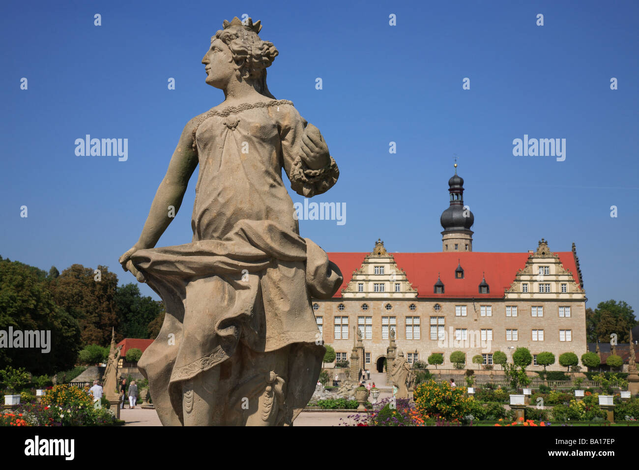 the palais of Weikersheim Baden Wuerttemberg Germany Stock Photo