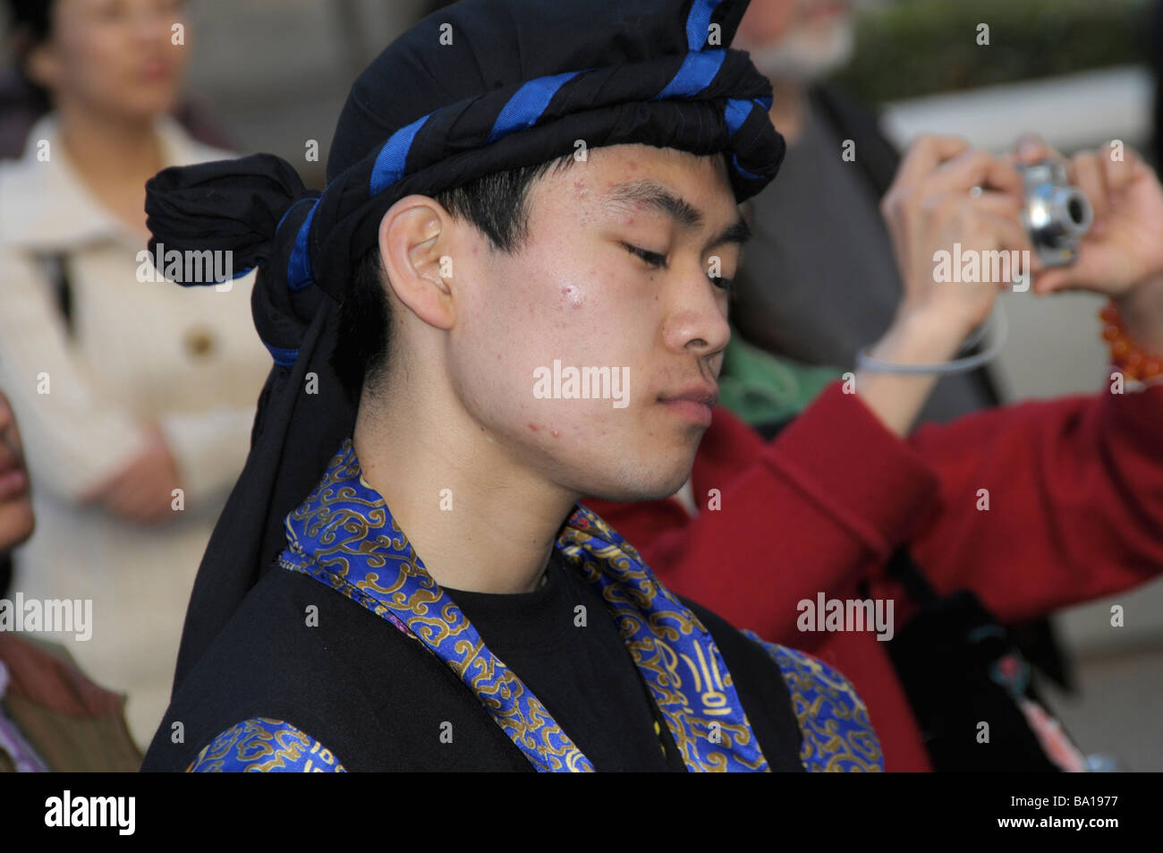 portrait of a Japanese performer at a Japanese Festival in Washington ...