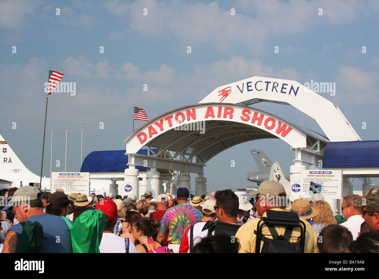 Entrance to Dayton Air Show Vandalia Ohio Stock Photo Alamy