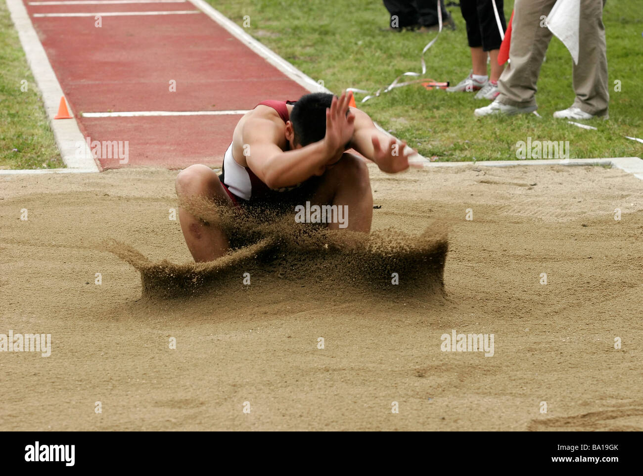 Long Jump Landing Technique
