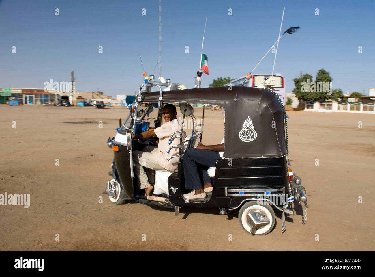 Raksha are the local transport around most Sudanese towns Stock Photo
